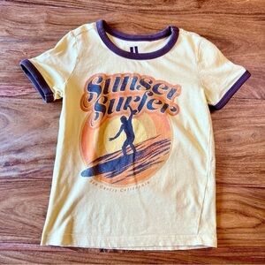 Cotton On Sunset Surfer Ringer T-Shirt 🏄‍♂️